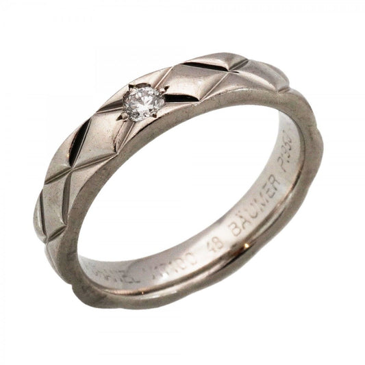 Chanel Ring Quilted Platinum Diamond