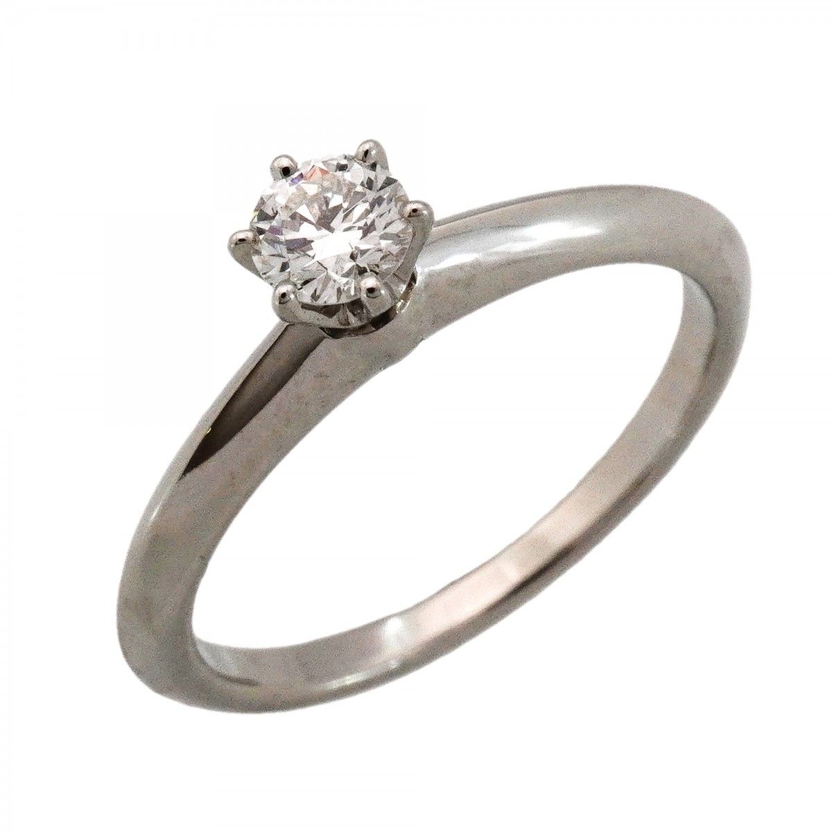 Tiffany & Co Ring Solitaire Platinum Diamond