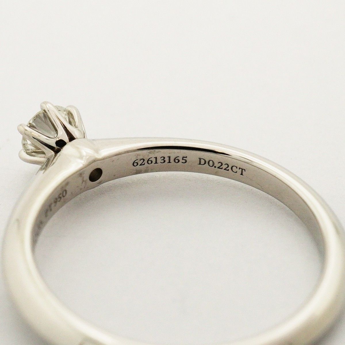 Tiffany & Co Ring Solitaire Platinum Diamond — view 5