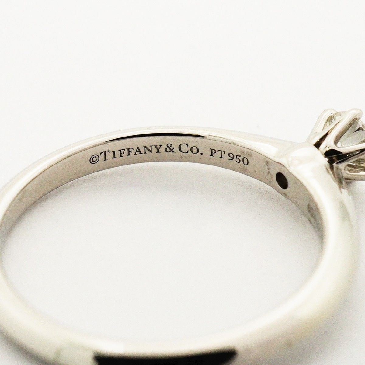 Tiffany & Co Ring Solitaire Platinum Diamond — view 4