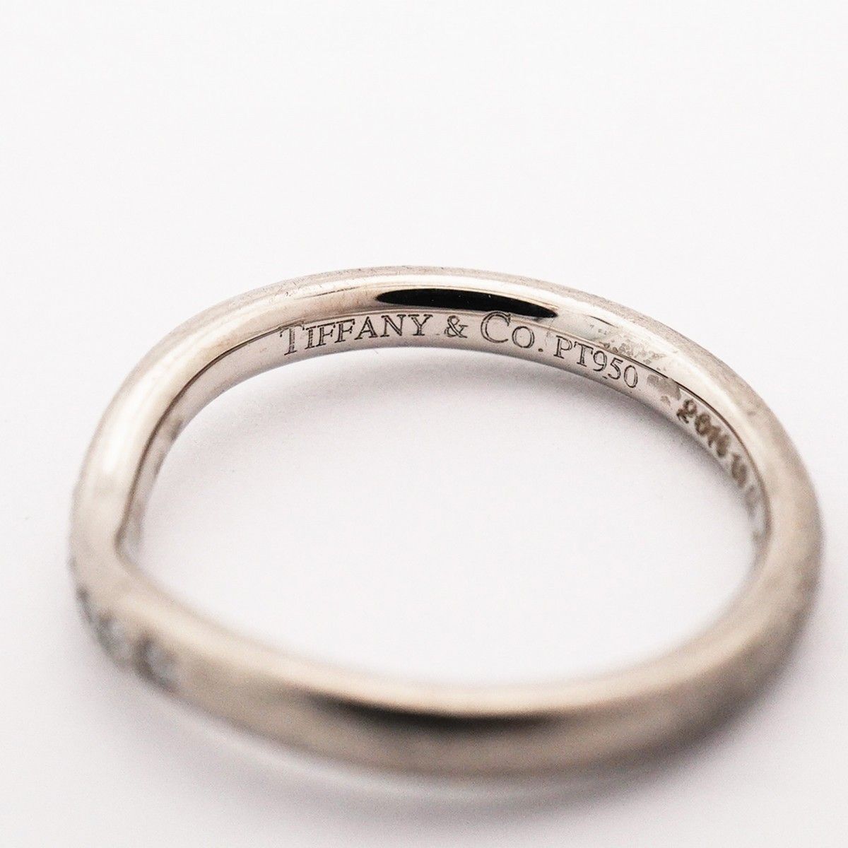 Tiffany & Co Ring Cube Band Platinum Diamond — view 4