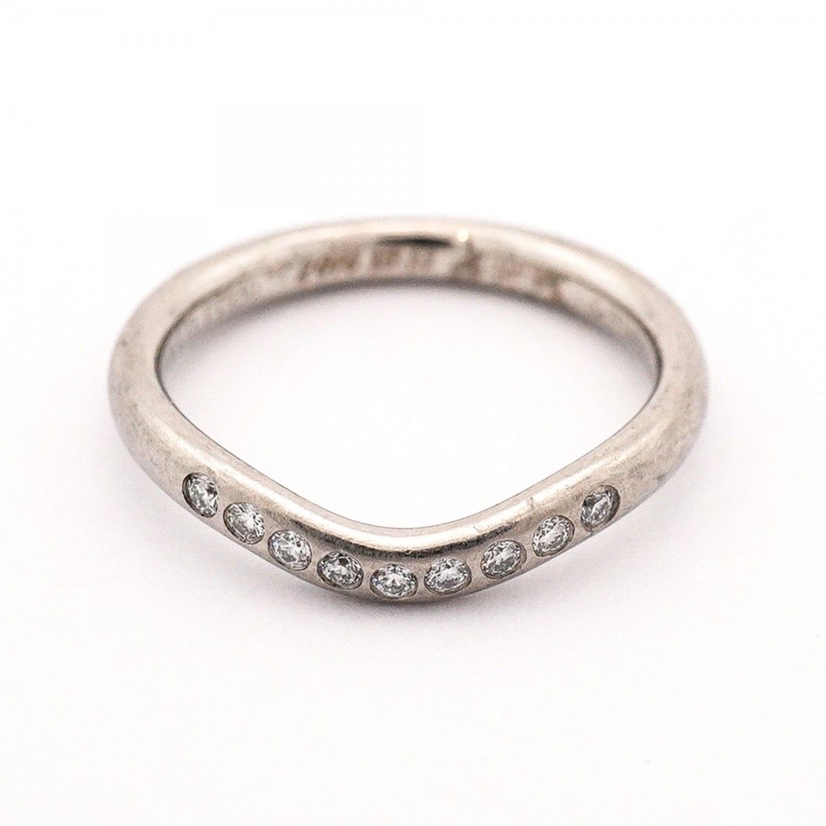 Tiffany & Co Ring Cube Band Platinum Diamond — view 3