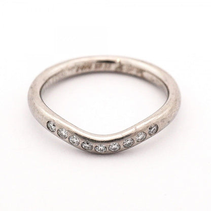 Tiffany & Co Ring Cube Band Platinum Diamond — view 3