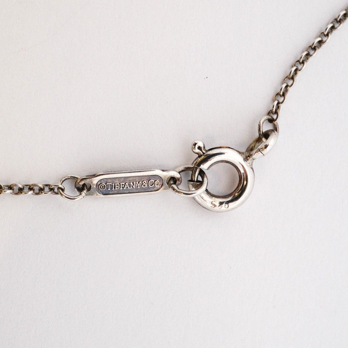 Tiffany & Co Necklace Heart Key 925 Sterling Silver — view 4