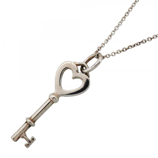 Tiffany & Co Necklace Heart Key 925 Sterling Silver