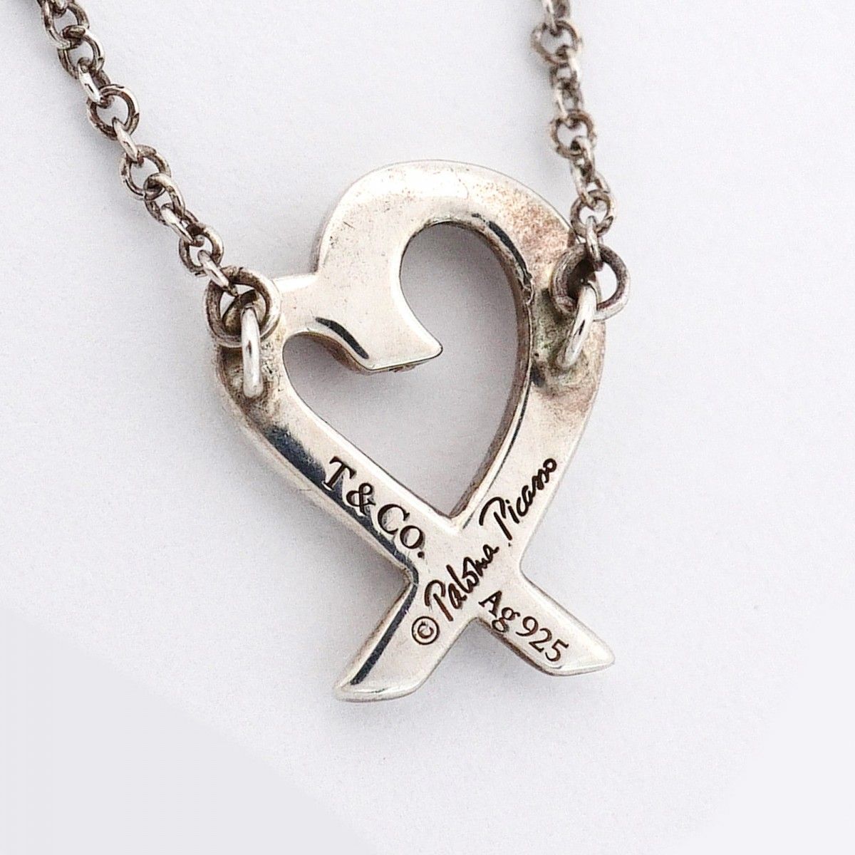Tiffany & Co Necklace Loving Heart 925 Sterling Silver — view 6