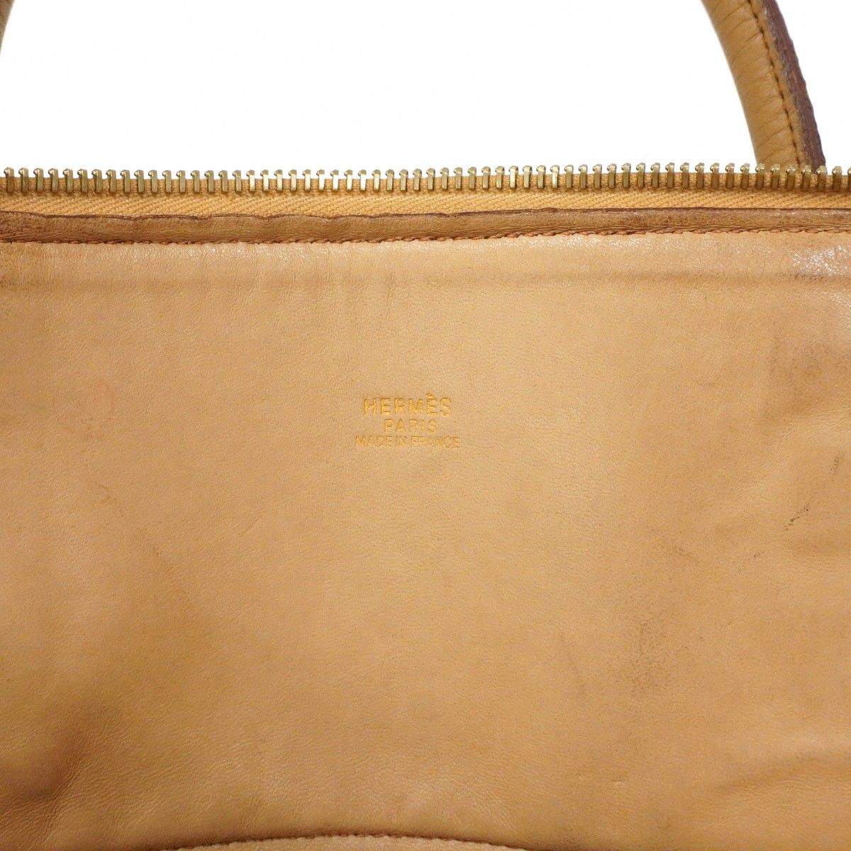 Hermes Handbag Bolide 35 Togo Tabac Camel Gold 2-Way Bag — view 5