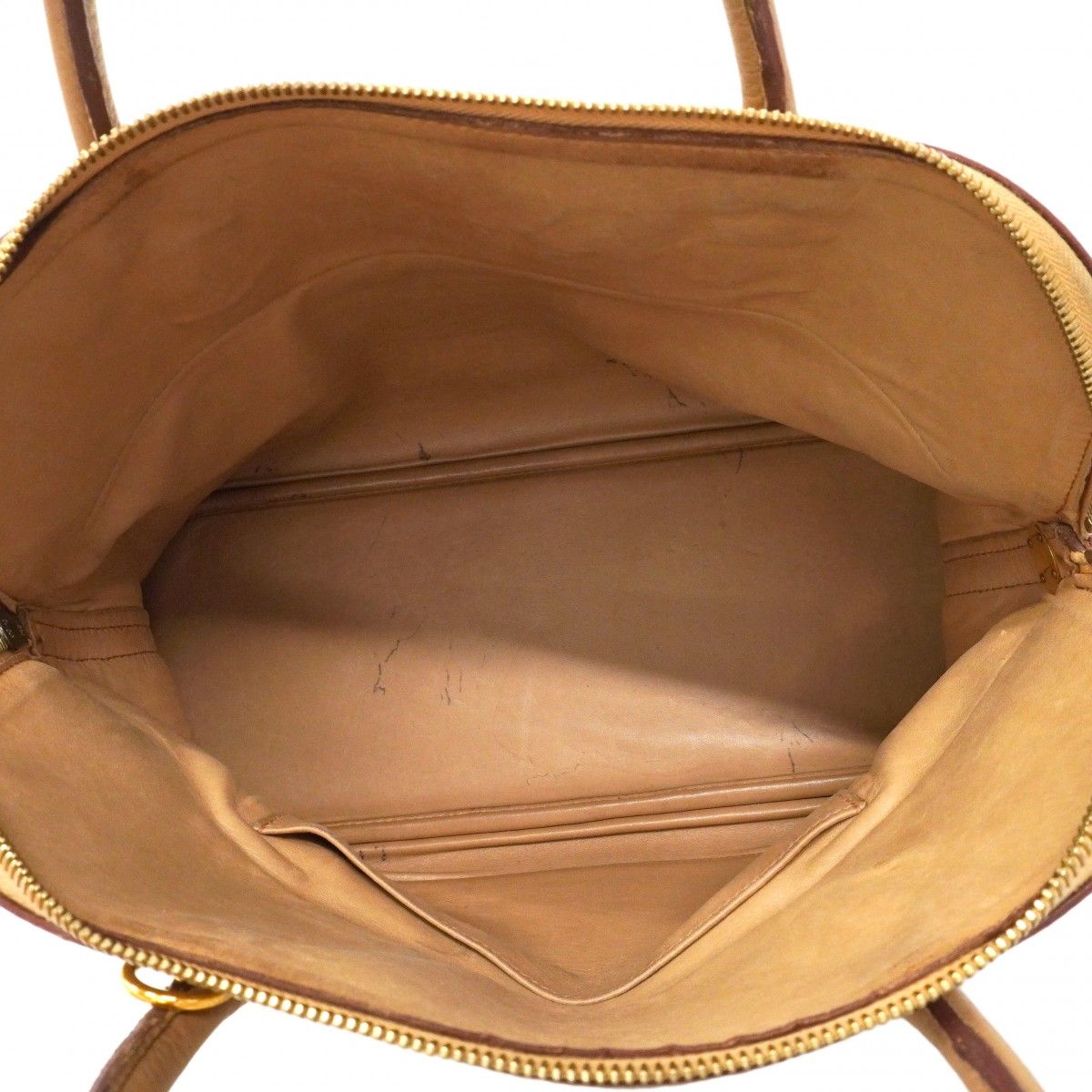 Hermes Handbag Bolide 35 Togo Tabac Camel Gold 2-Way Bag — view 4
