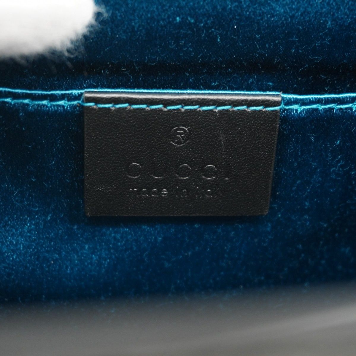 Gucci Shoulder Bag Ophidia Suede Black Gold — view 5