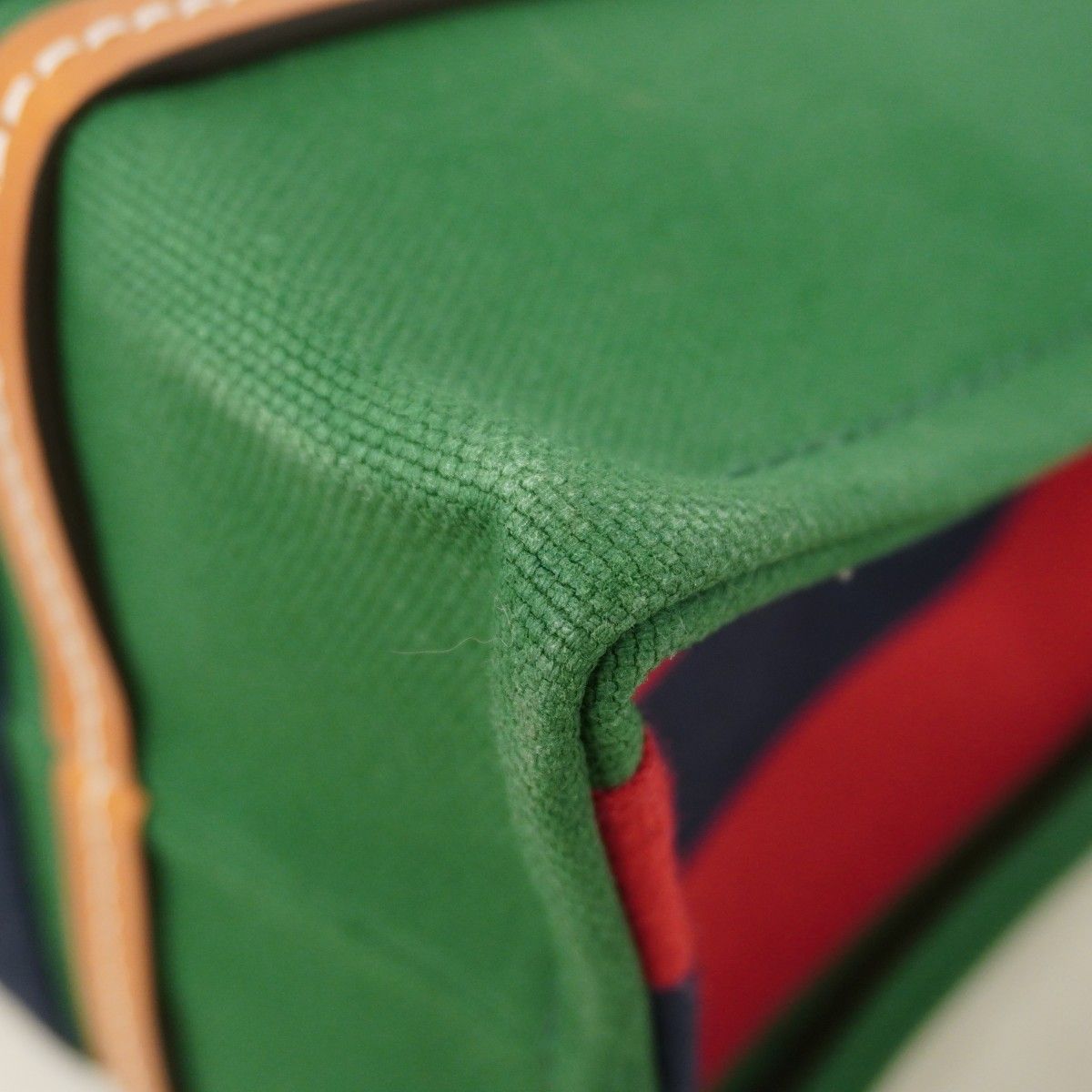 Gucci Tote Interlocking Canvas Green Brown Silver 2-Way — view 6