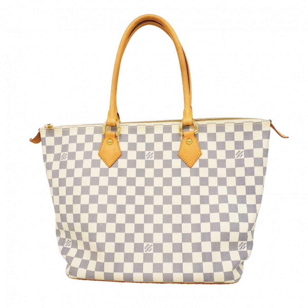 Louis Vuitton Handbag Damier Azur Saleya MM White
