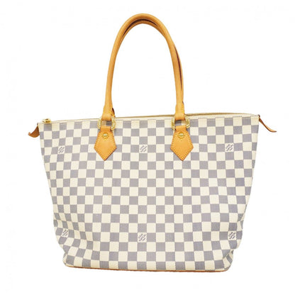 Louis Vuitton Handbag Damier Azur Saleya MM White