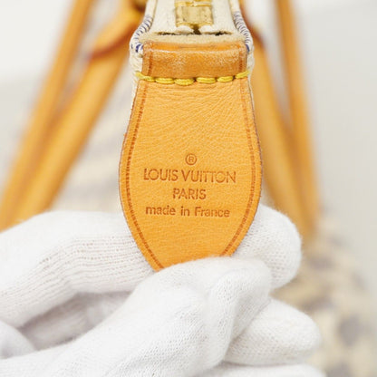 Louis Vuitton Handbag Damier Azur Saleya MM White — view 5