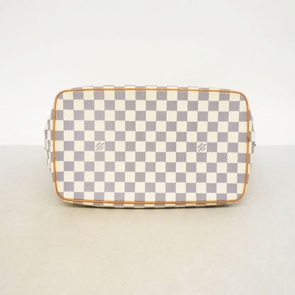 Louis Vuitton Handbag Damier Azur Saleya MM White — view 3