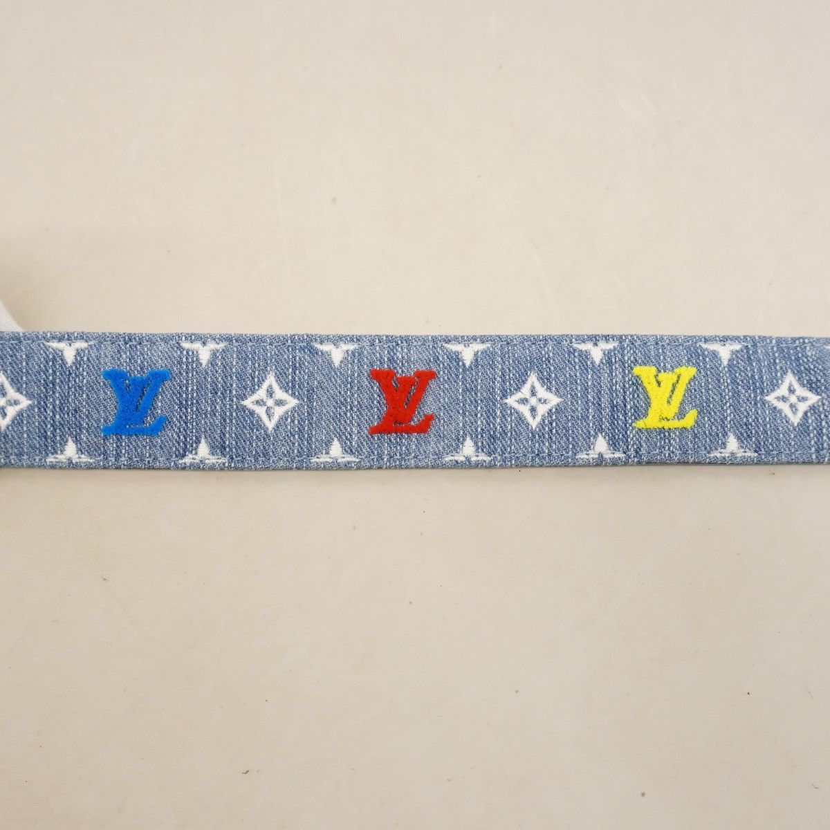 Louis Vuitton Belt Monogram Denim Ceinture LV New Wave Blue — view 7