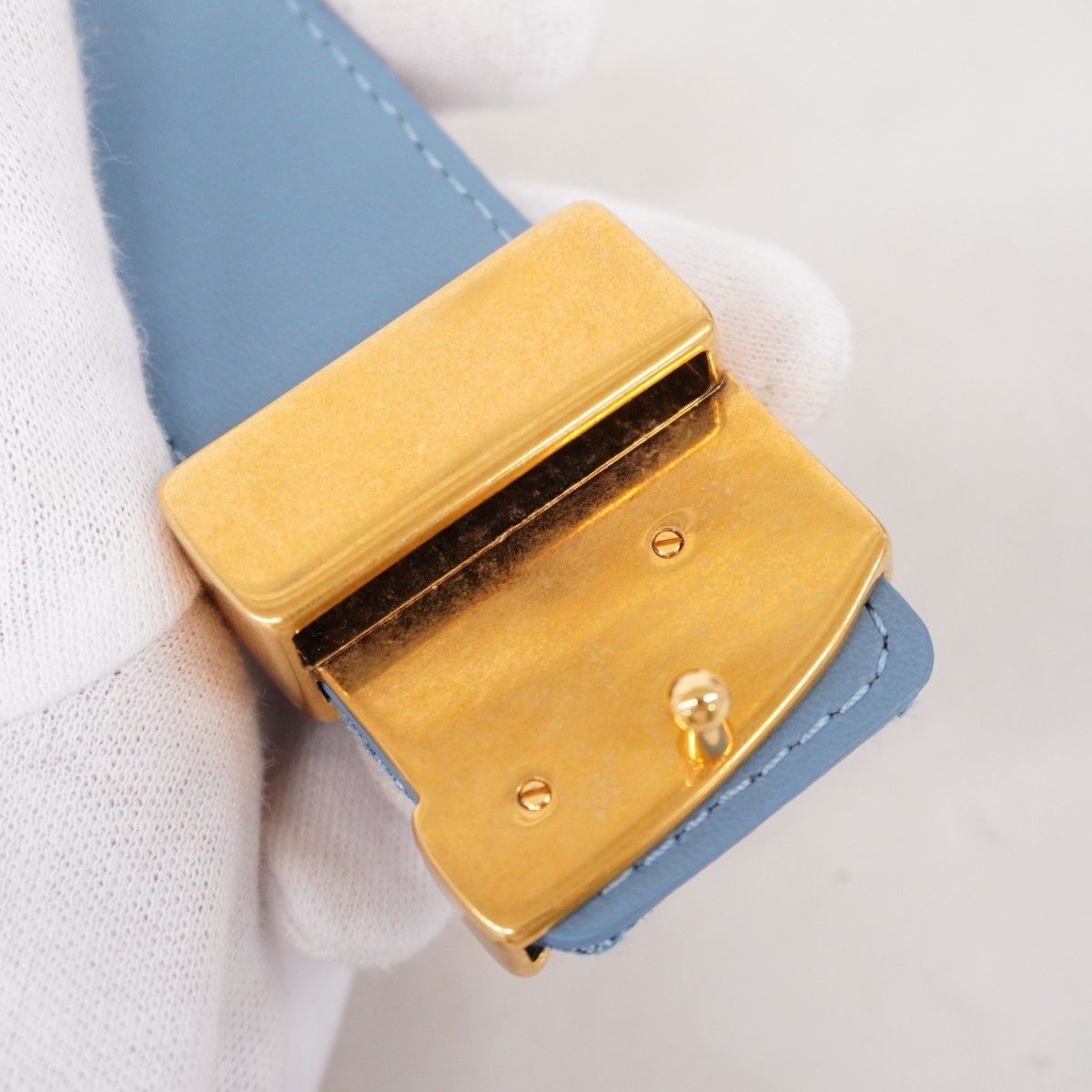 Louis Vuitton Belt Monogram Denim Ceinture LV New Wave Blue — view 5