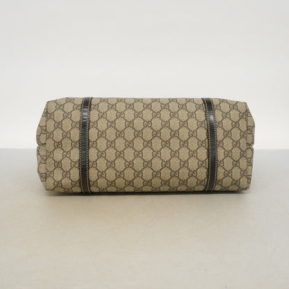 Gucci Tote GG Supreme Brown Gold — view 3