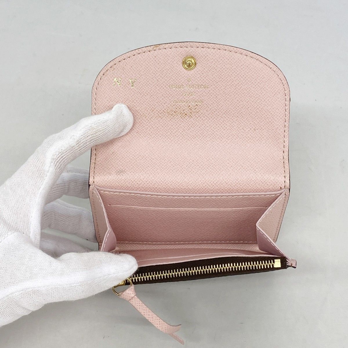 Louis Vuitton Coin Case Damier Porte-Monnaie Rosalie Ebene — view 3