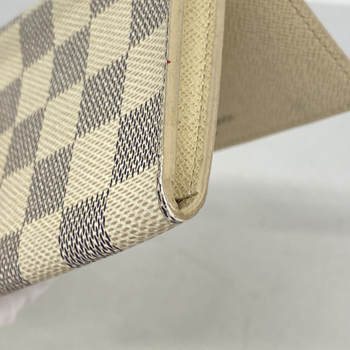 Louis Vuitton Card Case Damier Azur Business Holder White — view 6