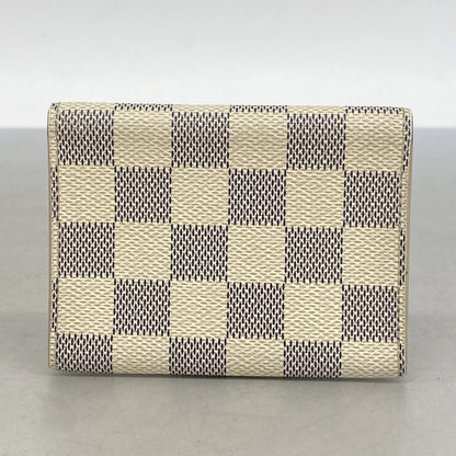 Louis Vuitton Card Case Damier Azur Business Holder White — view 7