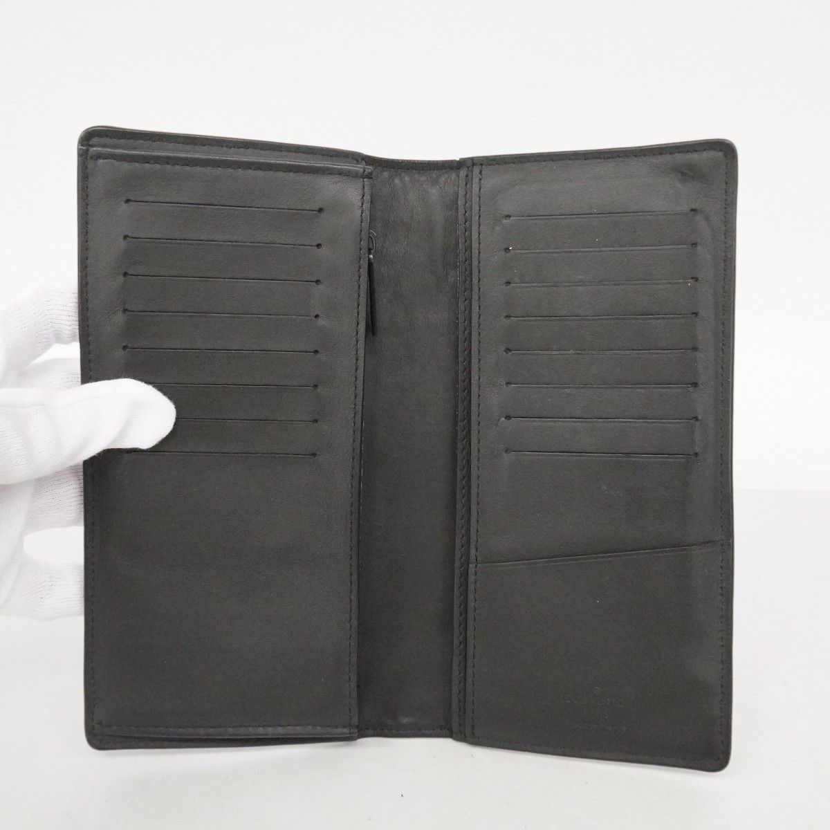 Louis Vuitton Wallet Aerogram Portefeuille Brazza NM Black — view 3