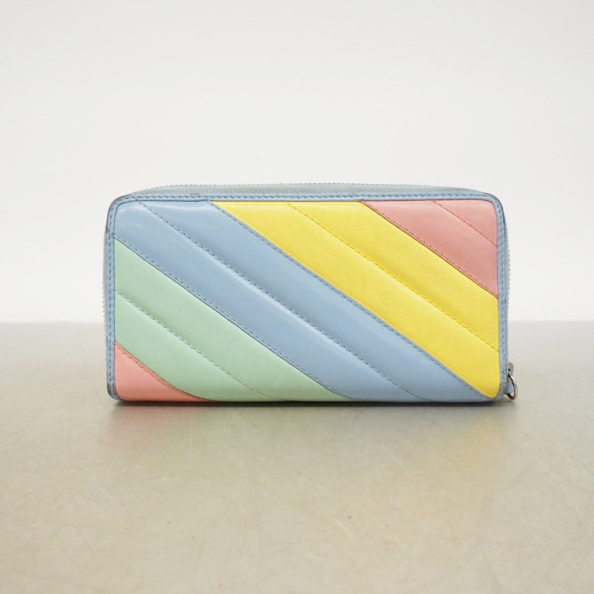 Gucci Wallet GG Marmont Leather Blue Multicolor Silver — view 9