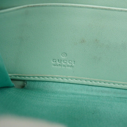 Gucci Wallet GG Marmont Leather Blue Multicolor Silver — view 4