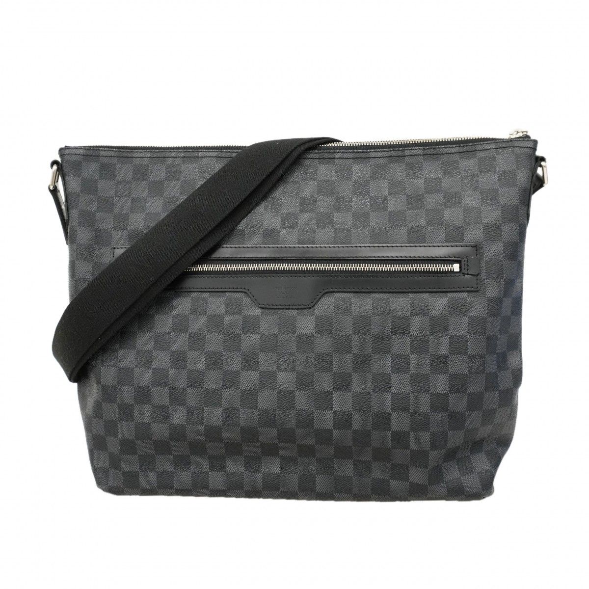 Louis Vuitton Shoulder Bag Damier Graphite Mick GM Black