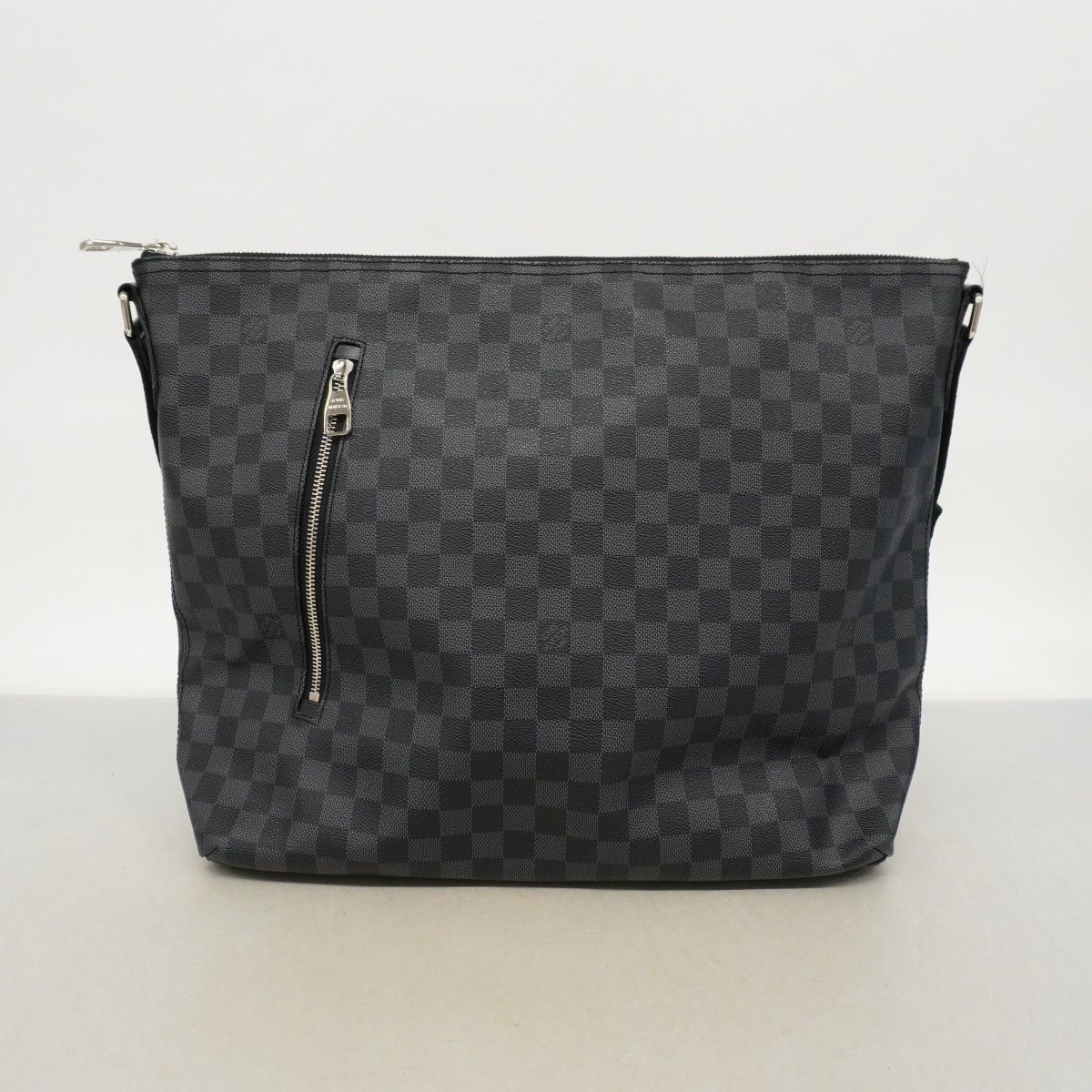 Louis Vuitton Shoulder Bag Damier Graphite Mick GM Black — view 9