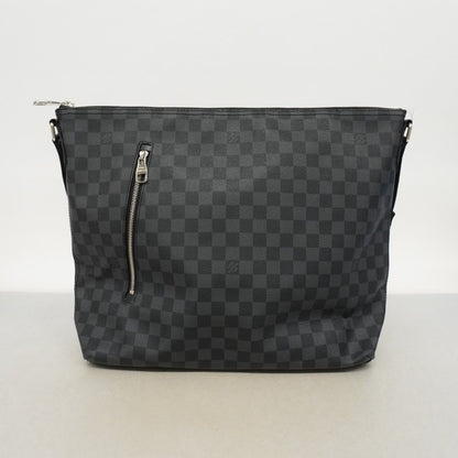 Louis Vuitton Shoulder Bag Damier Graphite Mick GM Black — view 9