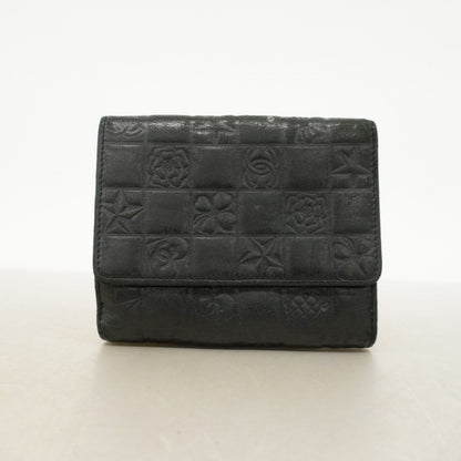 Chanel Wallet Icon Lambskin Black Gold — view 9