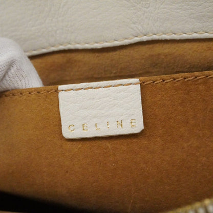 Celine Handbag Boogie Bag Leather White Gold — view 5