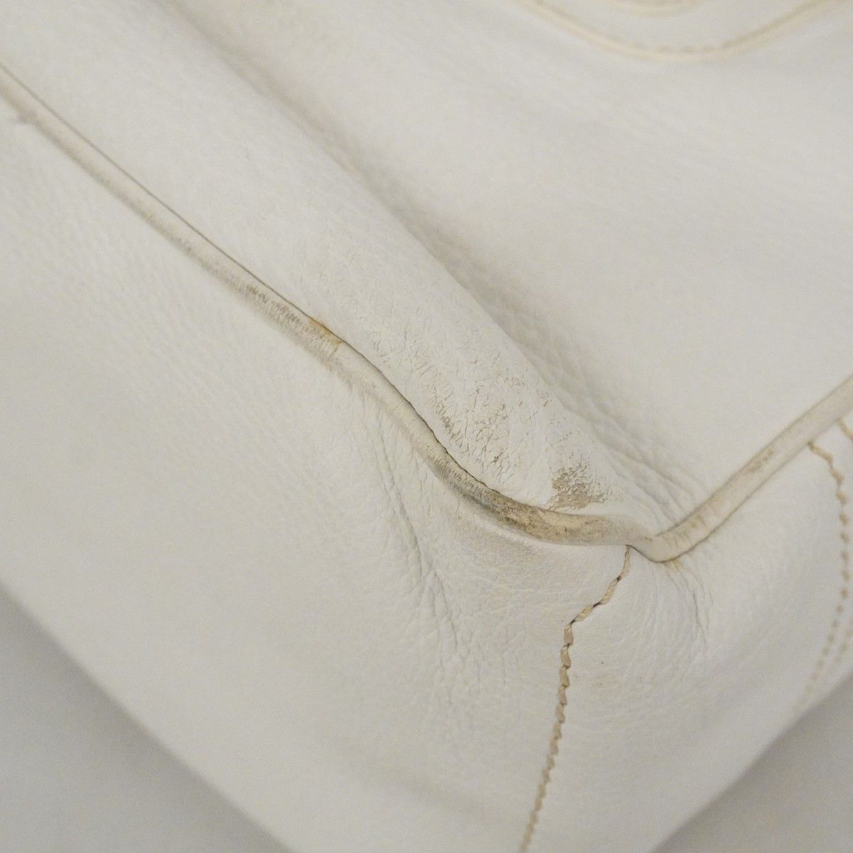 Celine Handbag Boogie Bag Leather White Gold — view 6