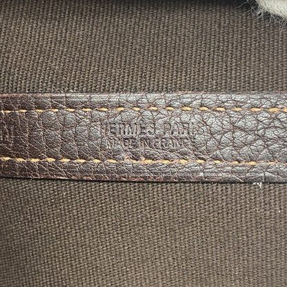 Hermes Tote Garden Party PM Toile Officier Brown Silver — view 5