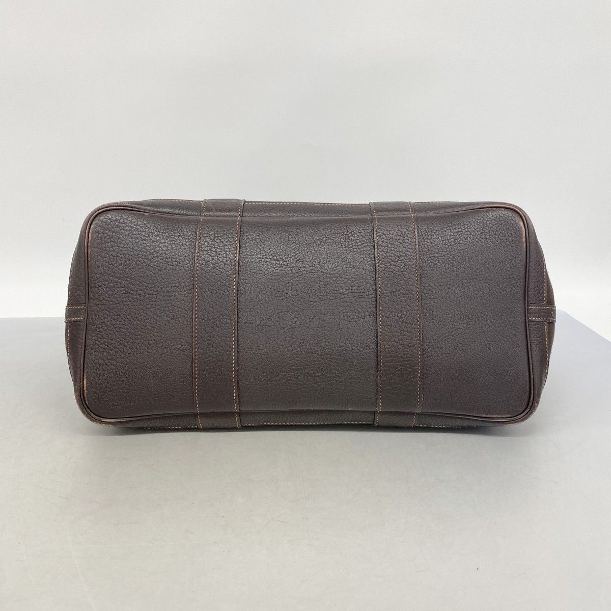Hermes Tote Garden Party PM Toile Officier Brown Silver — view 3
