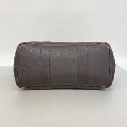 Hermes Tote Garden Party PM Toile Officier Brown Silver — view 3