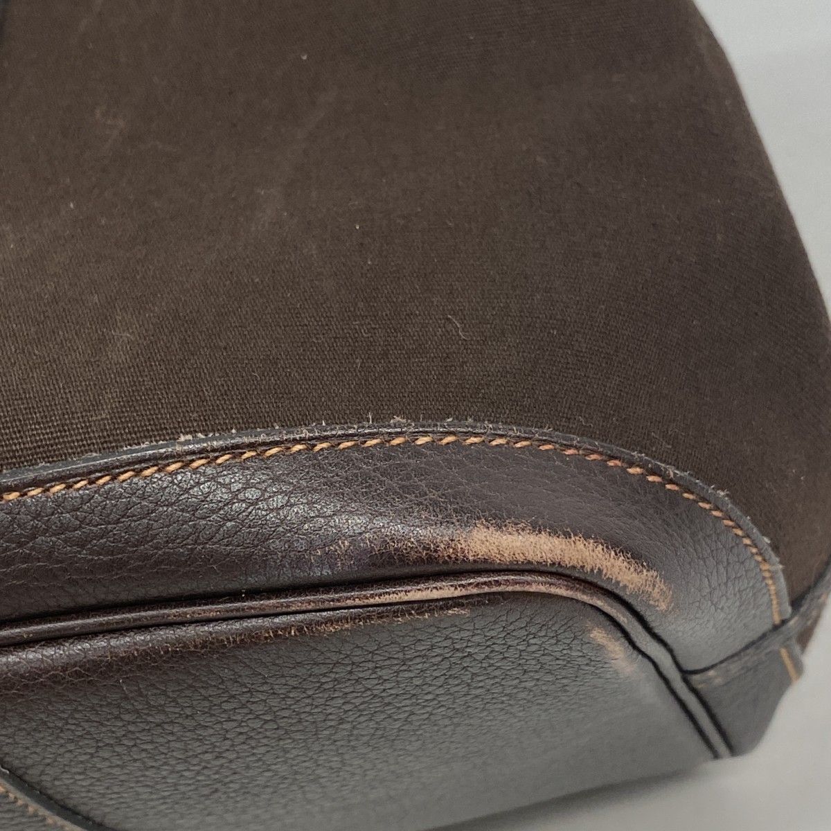 Hermes Tote Garden Party PM Toile Officier Brown Silver — view 6
