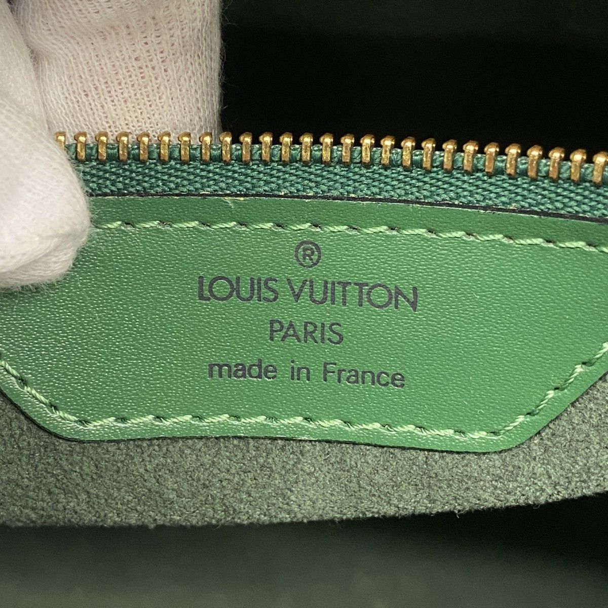 Louis Vuitton Shoulder Bag Epi Saint Jacques Shopping Borneo Green — view 5