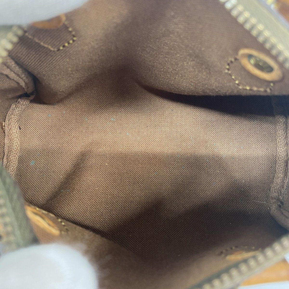 Louis Vuitton Handbag Monogram Mini Speedy Brown 2-Way Bag — view 4