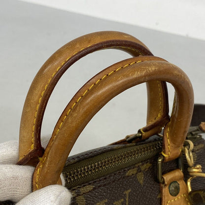 Louis Vuitton Handbag Monogram Mini Speedy Brown 2-Way Bag — view 8