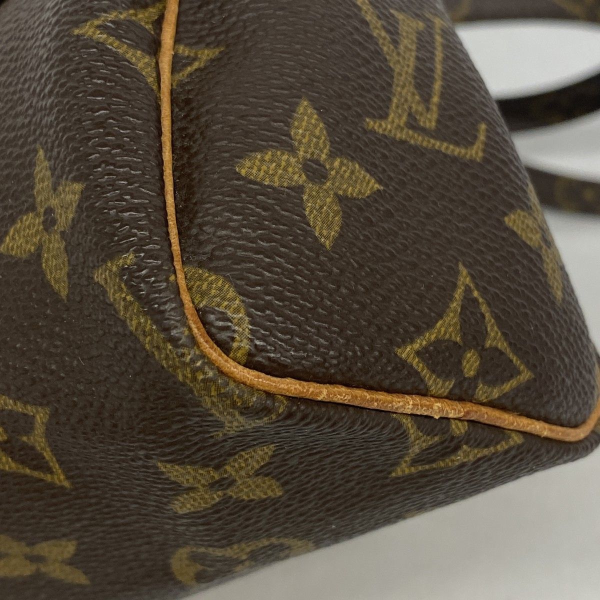 Louis Vuitton Handbag Monogram Mini Speedy Brown 2-Way Bag — view 9