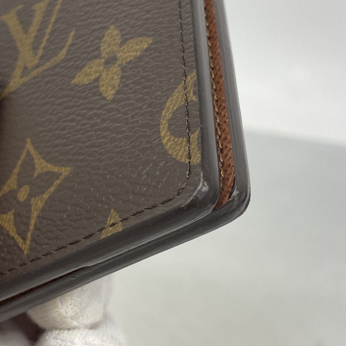 Louis Vuitton Card Case Monogram Organizer Poche Brown — view 5