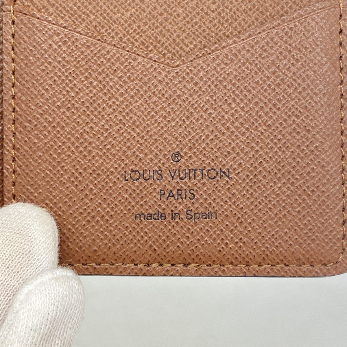 Louis Vuitton Card Case Monogram Organizer Poche Brown — view 4