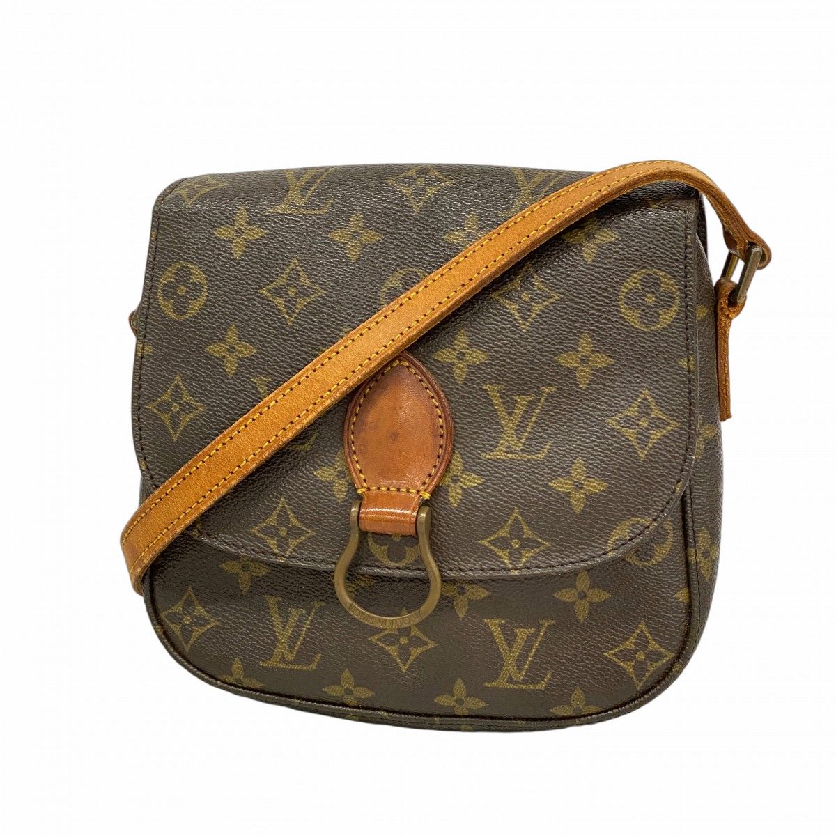 Louis Vuitton Shoulder Bag Monogram Mini Saint Cloud Brown