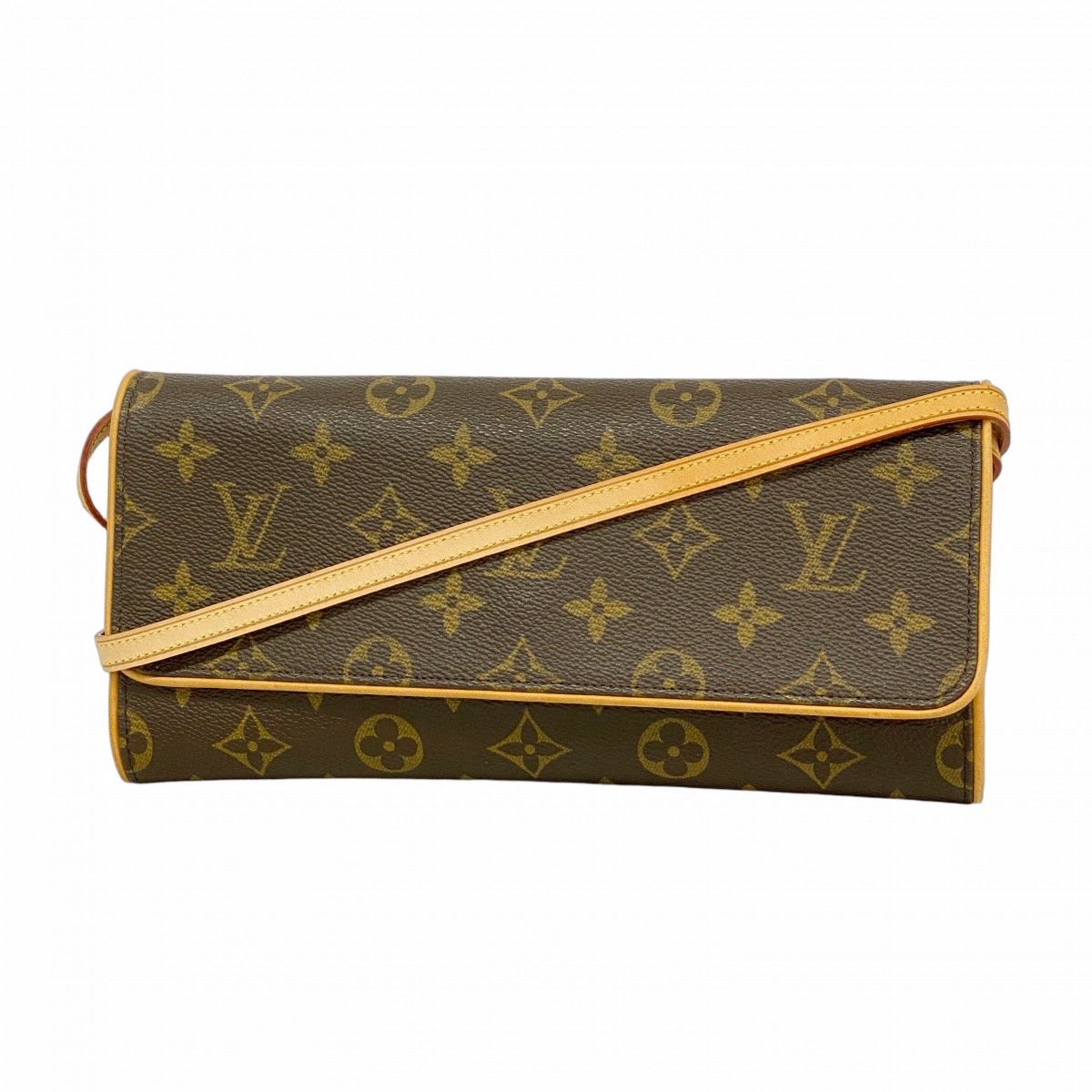 Louis Vuitton Shoulder Bag Monogram Pochette Twin GM Brown