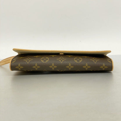 Louis Vuitton Shoulder Bag Monogram Pochette Twin GM Brown — view 3