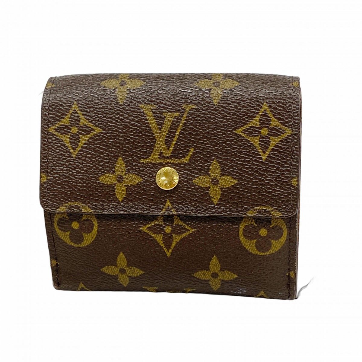 Louis Vuitton Trifold Wallet Monogram Porte-Monnaie Billets Cult Cles Brown