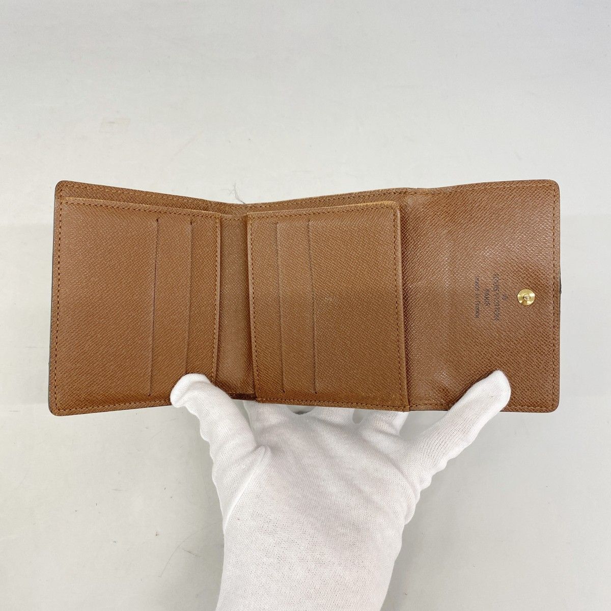Louis Vuitton Trifold Wallet Monogram Porte-Monnaie Billets Cult Cles Brown — view 3