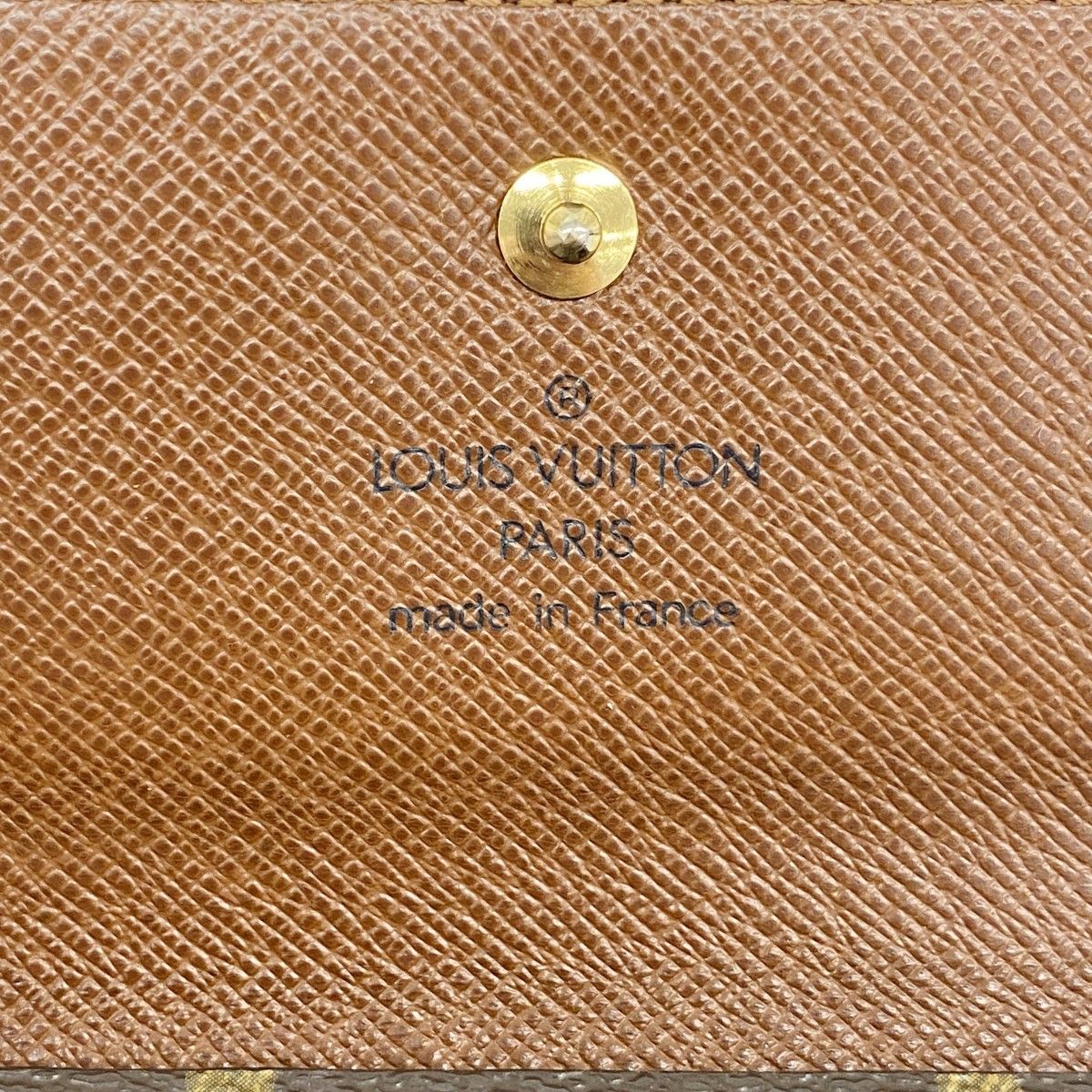Louis Vuitton Trifold Wallet Monogram Porte-Monnaie Billets Cult Cles Brown — view 4