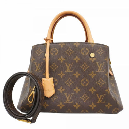 Louis Vuitton Handbag Monogram Montaigne BB Brown 2-Way Bag